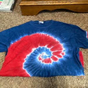 Tie dye short sleeved tee